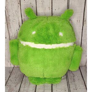 14" Google Android Green & White Robot Plush Stuffed Toy Pillow Phone Promo